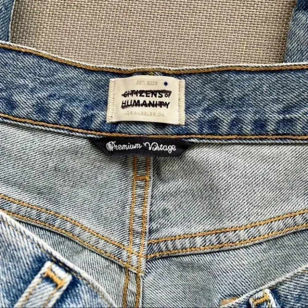 NWT Citizens of Humanity Charlotte High Rise Straight Leg Jeans Denim Blue 33